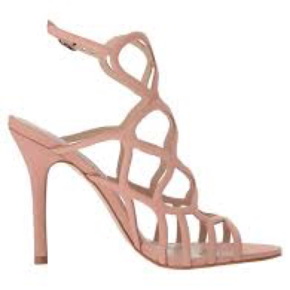 Steve Madden Teagan cage sandal heels blush size 8.5 NWT - Picture 2 of 8